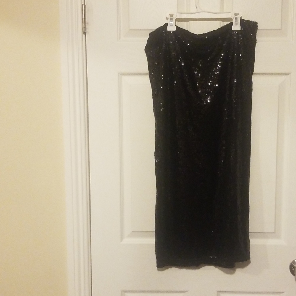 Black Sequence Skirt - image 1